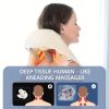 4D Váll- és Nyakmasszírozó Párna Rugalmas Masszázsfejjel, Többféle Viselési Móddal