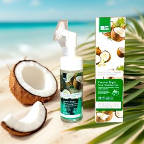   Kókuszos tisztító-hidratáló arclemosó hab Szilikon kefével 150 ML 