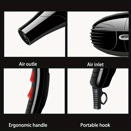 Viham hajszárító 1600W, ionizáció, 2 hőmérséklet, 2 sebesség