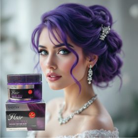 Professzionális Sadoer Színes Hajwax, Lila, 120 g