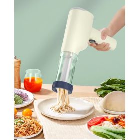   Hordozható Tésztakészítő Gép， 6 forma, hordozható, 1500mAh, fehér