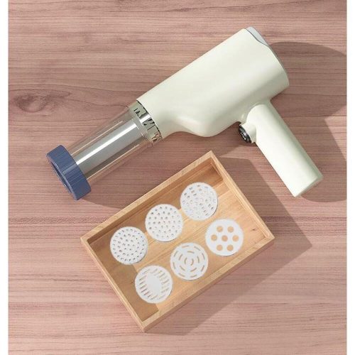 Hordozható Tésztakészítő Gép， 6 forma, hordozható, 1500mAh, fehér