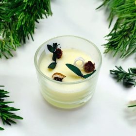 4 db kör alakú üvegpohárban Arome gyertya