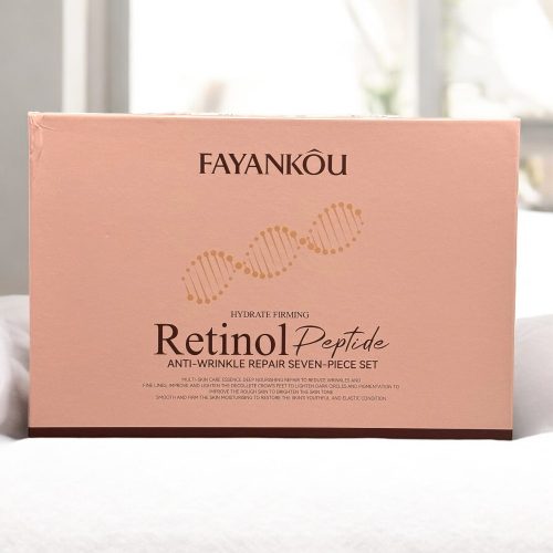 7 in 1 Prémium Retinol szépségápolási szett (Toner+Arclemosó+Szérum+Arckrém+Szemkörnyékápolók+Testápoló tej)