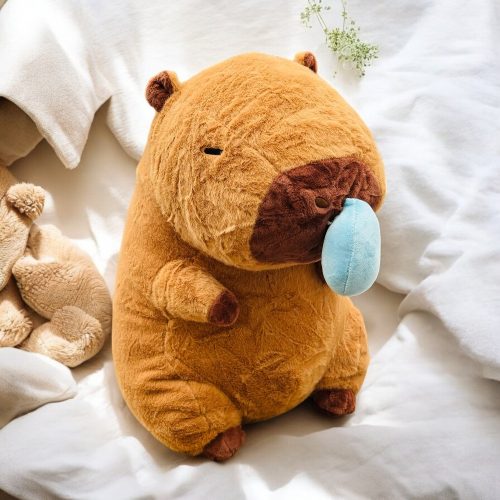 Capybara plüss kihúzható takonnyal 35 CM,  45 CM, 55 CM