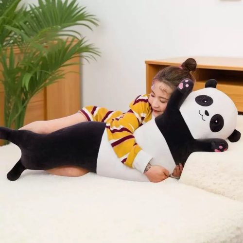Hosszúkás formájú Panda Plüss Párna 50 CM, 90 CM,  130 CM 