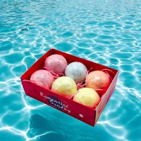 6 db Nagy golyó alakú Fürdőbomba Ajándékdobozzal