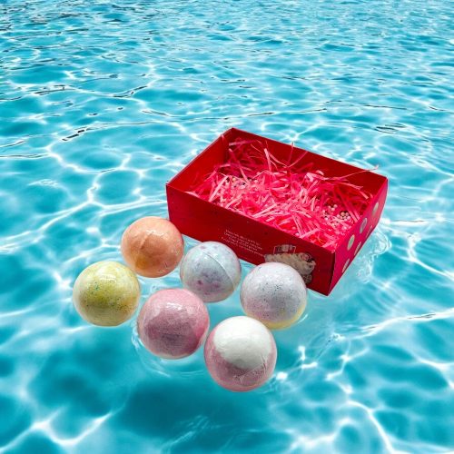 6 db Nagy golyó alakú Fürdőbomba Ajándékdobozzal