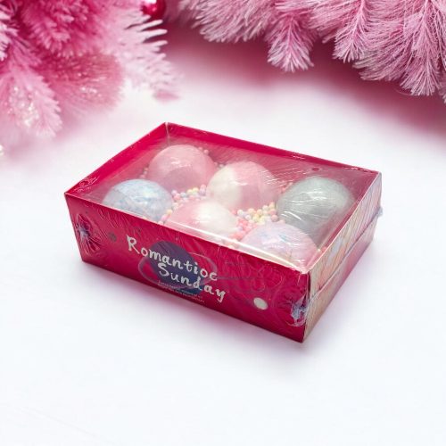 6 db Nagy golyó alakú Fürdőbomba Ajándékdobozzal