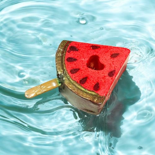 3 db Nagy görögdinnye jégkrém formájú Fürdőbomba 100g/db