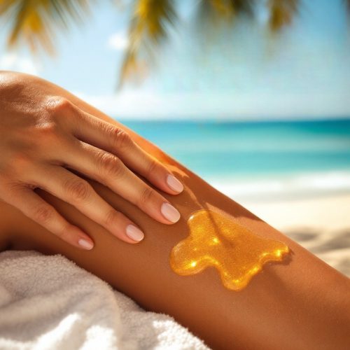 Gold Shimmer napozás utáni Ragyogó csillámló Testgél 100ML