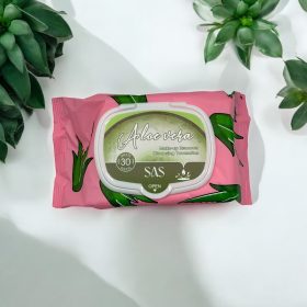 Nedves törlőkendők Aloe Vera 30 db