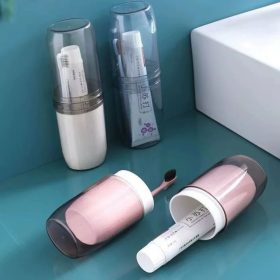   Utazó fogmosó szett tartó. 5.5*21 CM ,A színeket véletlenszerűen szállítjuk