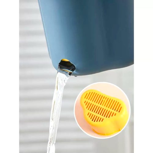 Evőeszköz tartó,Smink tartó,álló illetve falra is akaszható,fúrás nélkül.A színeket véletlenszerűen szállítjuk