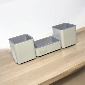   02 Multifunkciós Konyha és Fürdőszoba Rendszerező,Fali akasztó, fúrás nélkül , kivehető kampókkal