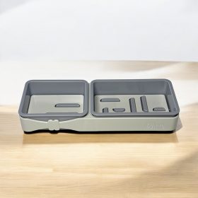   04 Multifunkciós Fürdőszoba Rendszerező,Fali akasztó, fúrás nélkül , kivehető kampókkal