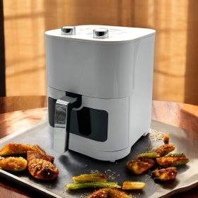   10 Literes Forrólevegős Sütő Airfryer Betekintő Ablakkos Fehér