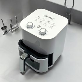   10 Literes Forrólevegős Sütő Airfryer Betekintő Ablakkos Fehér