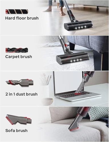 YISSVIC W12 Vezeték nélküli porszívó 2200mAh,200W