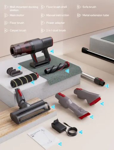 YISSVIC W12 Vezeték nélküli porszívó 2200mAh,200W