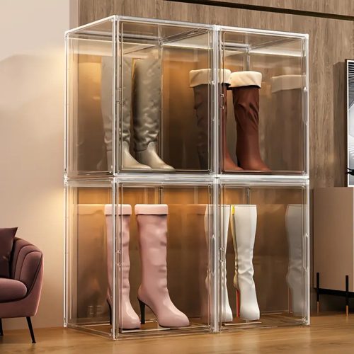 Nagyméretű Átlátszó csizma display box 
