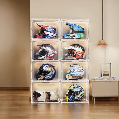 Nagyméretű Átlátszó bukósisak display box
