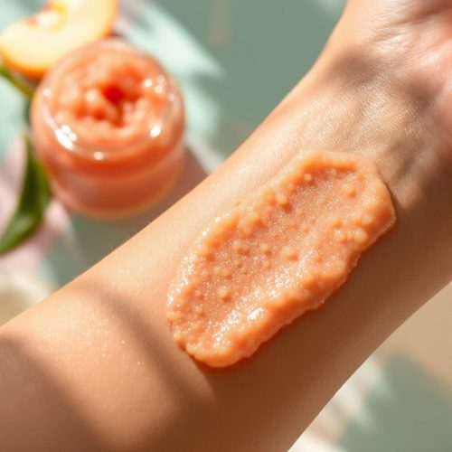 Mélytisztító Őszibarackos bőrradír 500ml