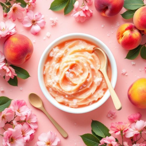 Mélytisztító Őszibarackos bőrradír 500ml