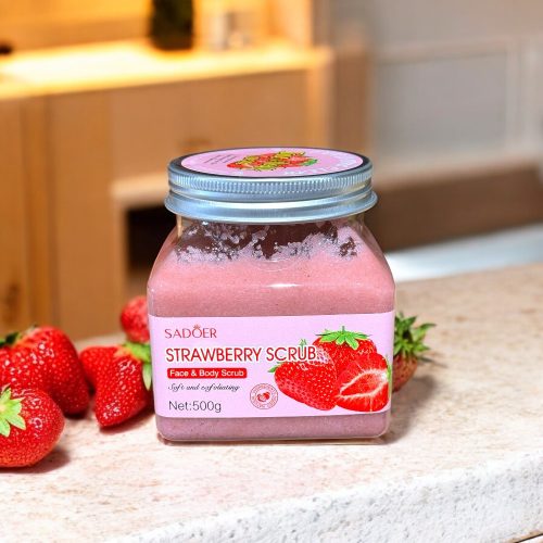 Mélytisztító Epres bőrradír 500ml