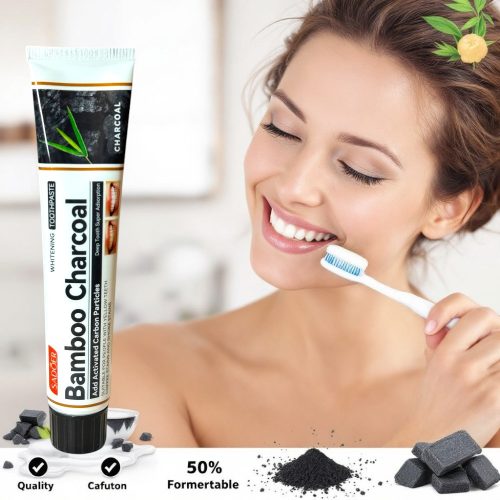 Bambusz szén Fogfehérítő krém 100g