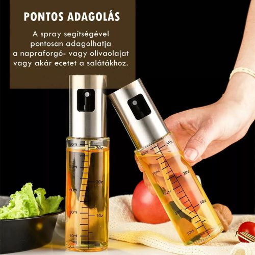 Üveg konyhai olajspray - 100 ml